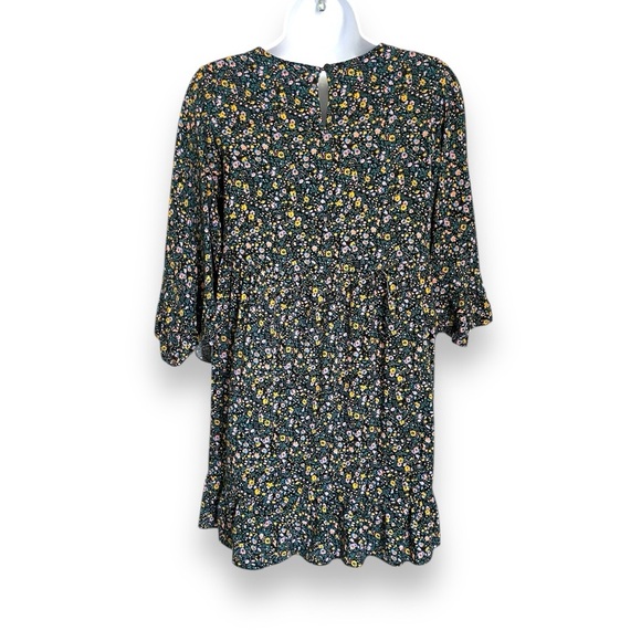 Floral Ruffle Sleeve Dress Multicolor Boho Cottagecore Art Class Girls L (10/12) - Picture 2 of 7